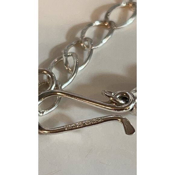 Jay King Sterling Pink Opal Phosphosiderite Necklace - Picture 2 of 5